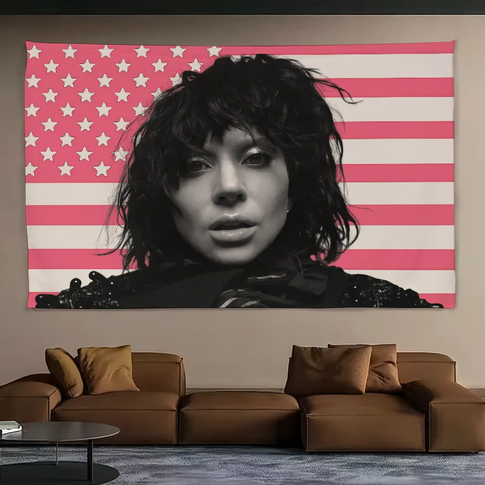 Singer L-lady G-gaga Mayhem Q D Flag Decoration Outdoor Picnic Party Art Hanging Home Camping Party Banner Top Boom Bestseller