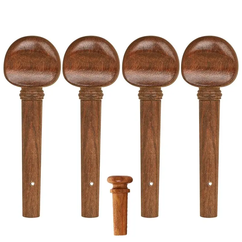 XSXS-أوتاد ضبط الكمان 4 قطع من خشب الأبنوس لملحقات أدوات سلسلة كمان 4/4 أجزاء الكمان المستقبلون #1