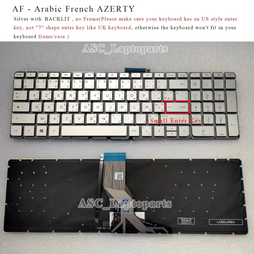ND AF BE CF Czech IT NW PO Spanish UK US YU Keyboard for HP 15-AB AE AK AU AD AX AS AW 15-BC AN 17-G 17-U 17-W 17-U M7-U BACKLIT