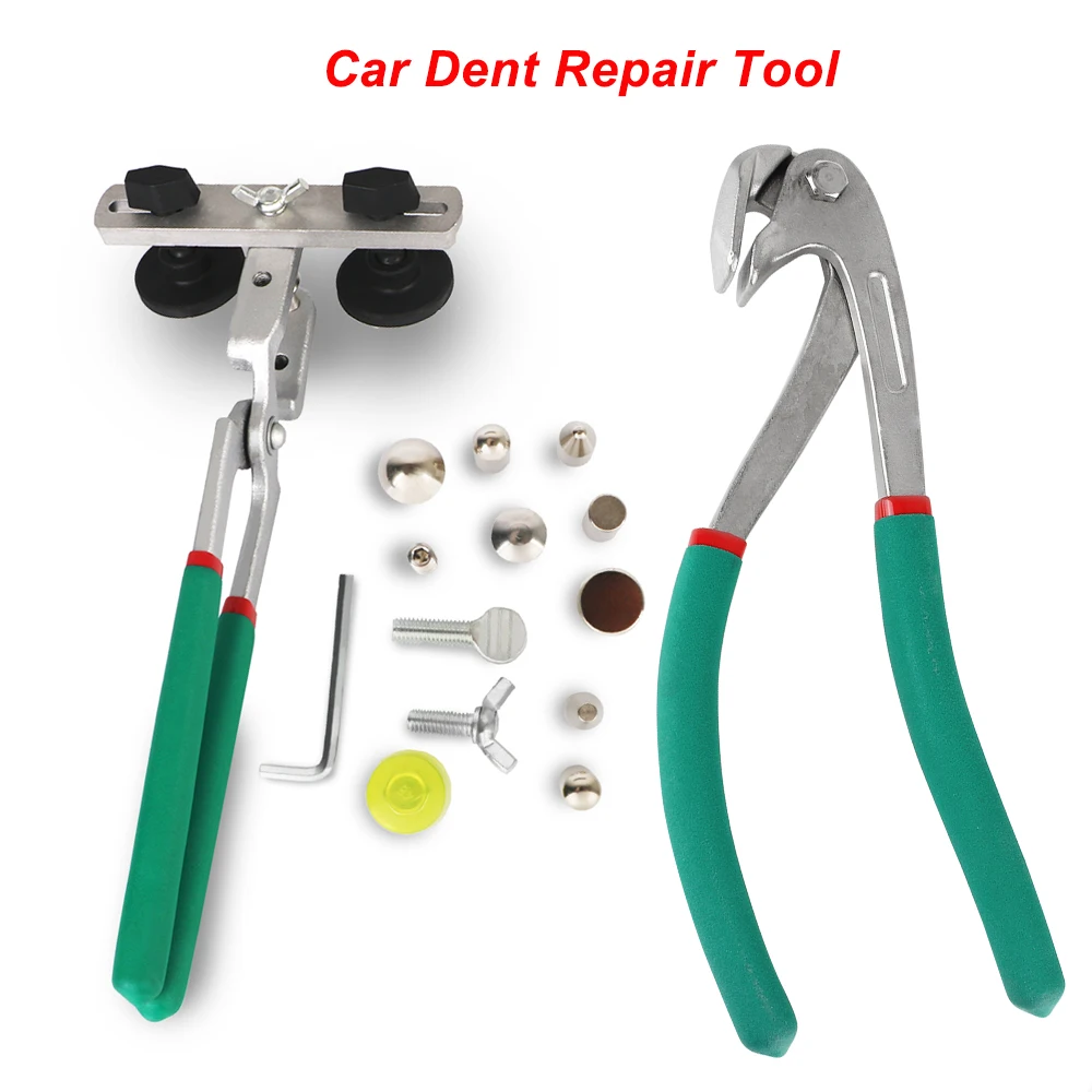 Car Dent Puller Pliers Door Hood Fender Edge Repair Tools Auto Body Care Garage Tools Wheel Eyebrow Flat Hole Auto Accessories