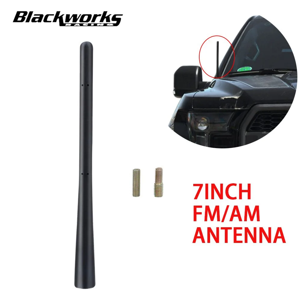 7inch Car Antenna Radio AM/FM Antenna Mast Accessories For Ford Raptor F150 F250 F350 Dodge Rem 1500 2500 3500