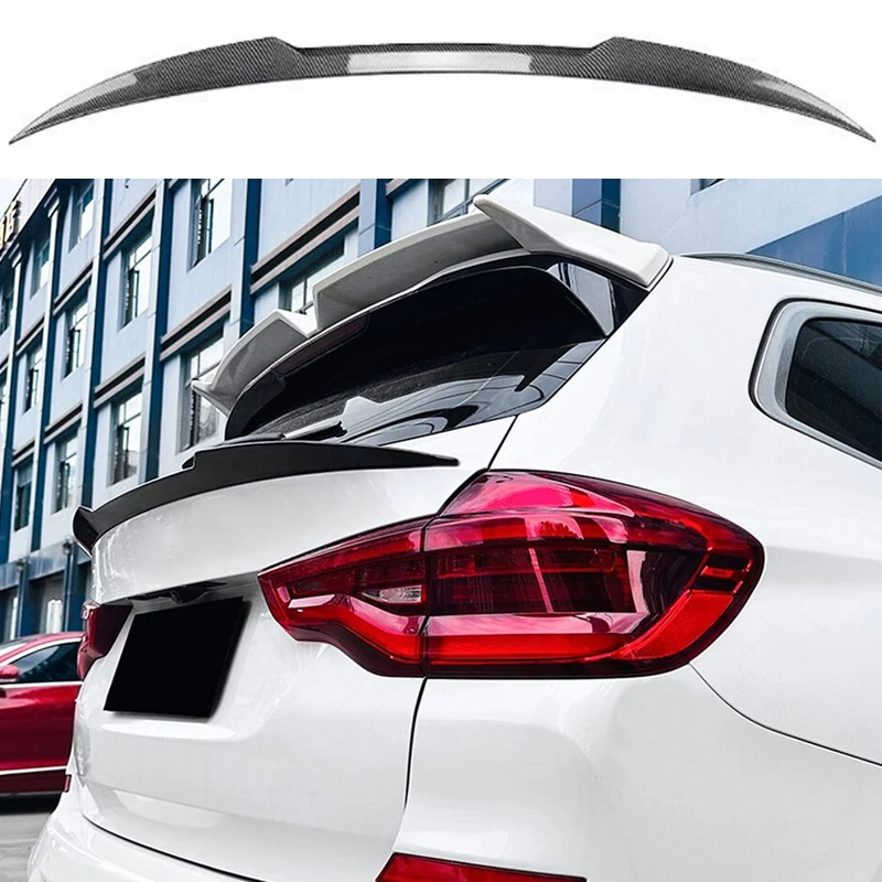 

For 2018-2023 For BMW X3 X3M IX3 G01 Rear Mid Spoiler Tail Wing Trunk Cover Hihg Quality Forged Real Carbon Fiber Body M4 Ki