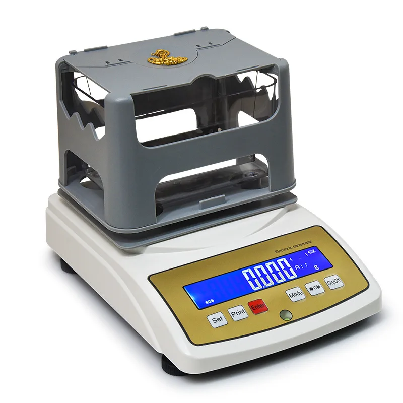 Gold densitometer precious metal solid K gold and silver detector jewelry true and false purity measurement balance hydrometer