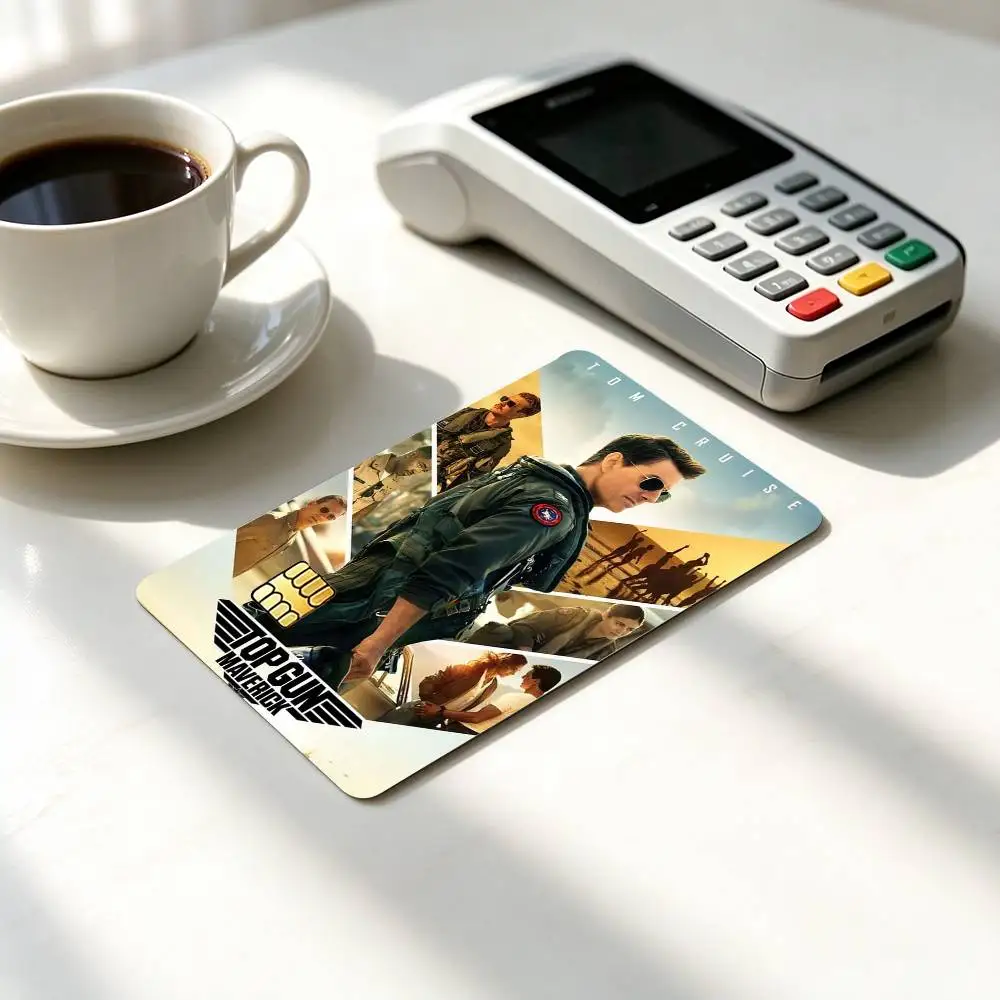 Top Gun Maverick-K Tom Cruise  Credit Card HD Stickers Small Chip Waterproof Sticker Game Card Decal Gift