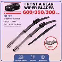 Para Chevrolet Chevy Onix 2013 - 2018 limpiaparabrisas delantero trasero cepillos de parabrisas accesorios de coche 2014 2015 2016 2017