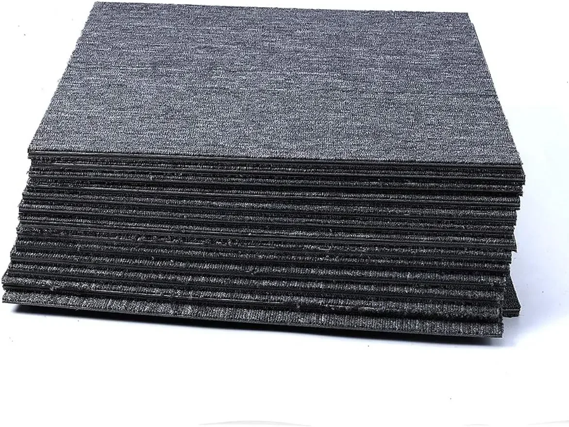 

uyoyous 20"x20" Carpet Tile 20 Tiles/54 sq Ft Indoor Outdoor Squares Carpet Floor Tile 0.2" Pile Height Commercial Carpet