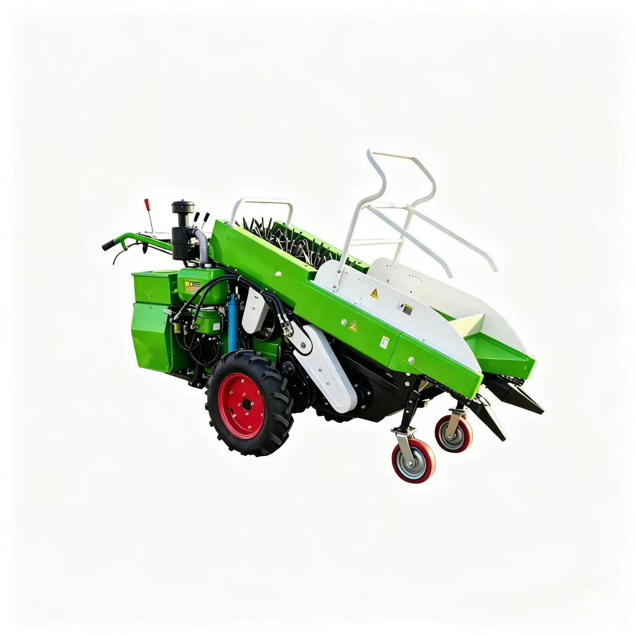 -For  Row Corn Harvester Manual Gear Drive Adjustable Vertical Handle Storage Hopper Bagging Device Clean Husking SH Brand High*