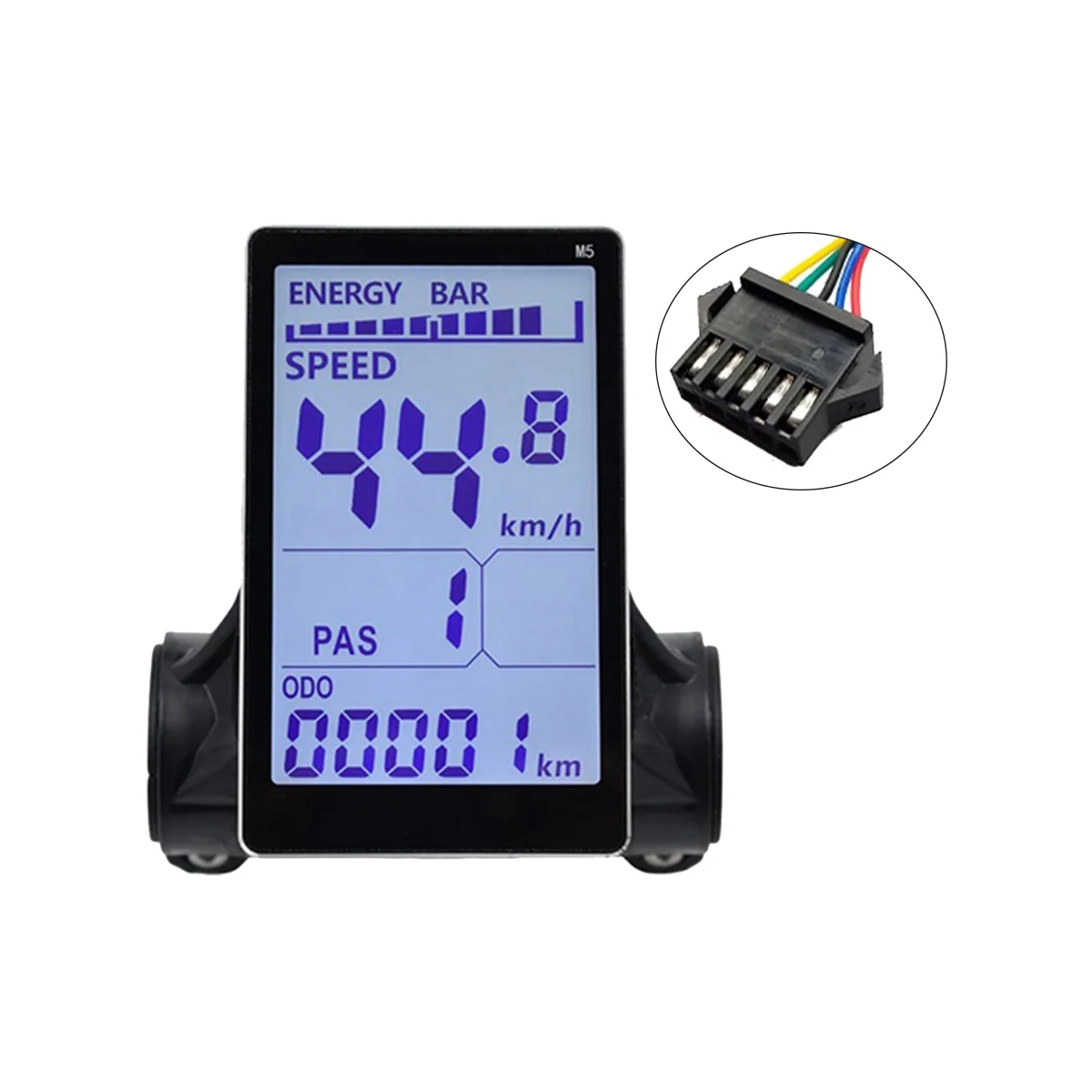 

M5 Electric Bike LCD Display Meter 24V 36V 48V 60V E Scooter LCD Panel Screen for Mountain Electric Bike(SM 5PIN)