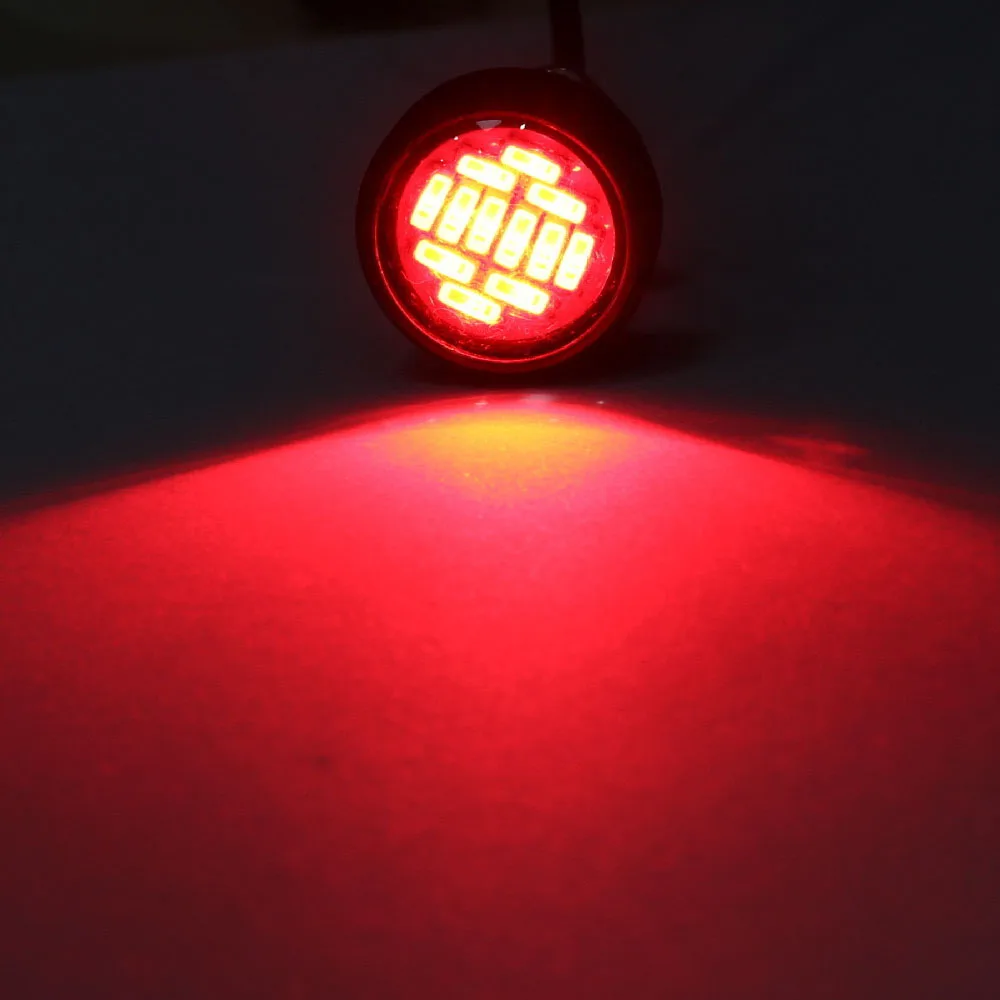 2 قطعة النسر العين LED 23 مللي متر 4014 12SMD سيارة النهار تشغيل احتياطية بدوره أضواء الإشارة السيارات لوحة ترخيص مصابيح الأبيض النسر العين #6