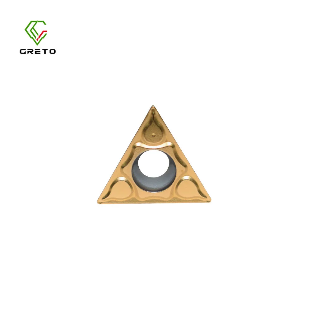 

GRETO TCMT16T304-PC TCMT16T308-PC GT4201 Cemented Carbide Cutting Turning Tool For Steel Parts Stainless Steel TCMT16