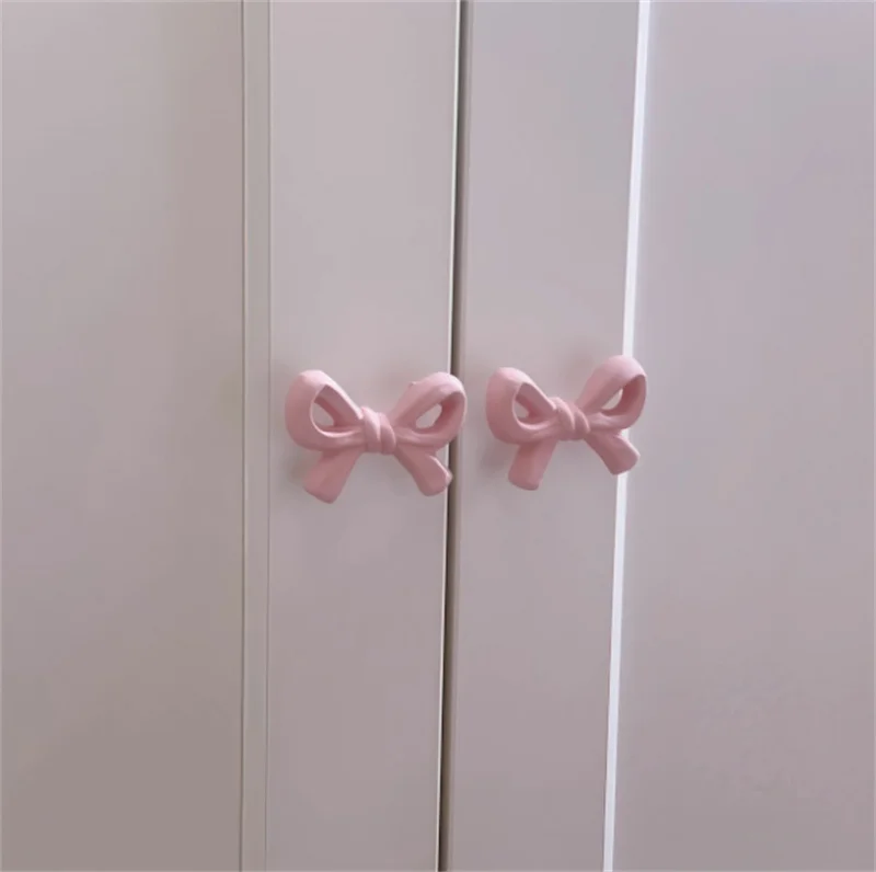 pink bow dresser knobs 8pcs pink bow dresser knobs bow drawer knobs