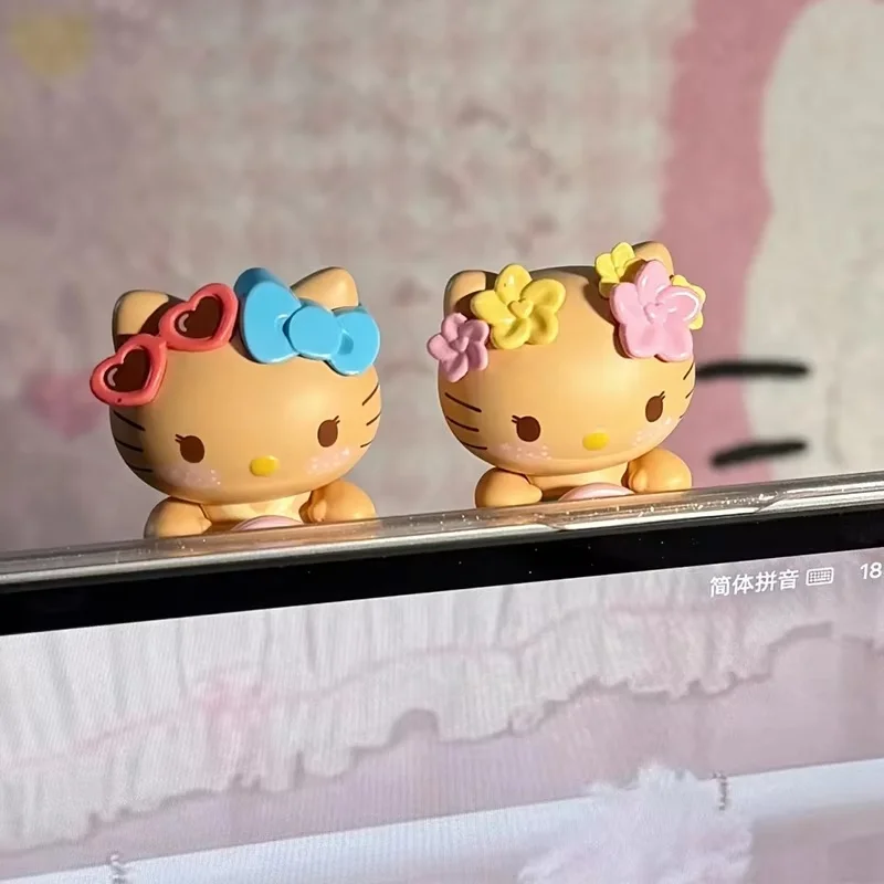 Toptoy Hello Kitty Beach‑Themed Blind Box Cute Lying Figurine Phone Sticker Collectible Trendy Toy Desktop Decor Gift For Girls view 3