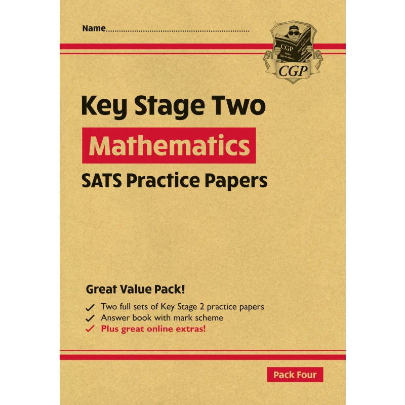 KS2 Maths SATS Practice Papers Pack 4  For The 2025 Tests With Free Online Extras CGP Books 9781789081213