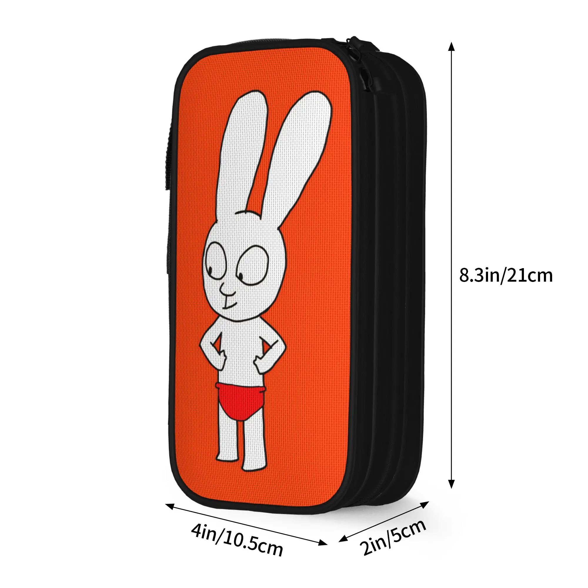 Lovely Simons Super Rabbit Pencil Case Cartoon Pencilcases Pen Box Big Capacity Bag Students School Gifts Stationery