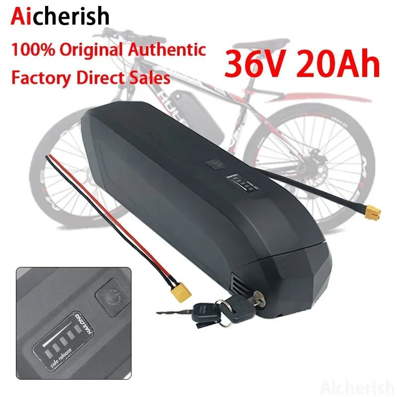 New Hailong 36V 20Ah 30Ah 40Ah Electric Bike Battery 18650 Cells Pack Powerful Bicycle Lithium Battery USB Port+XT60