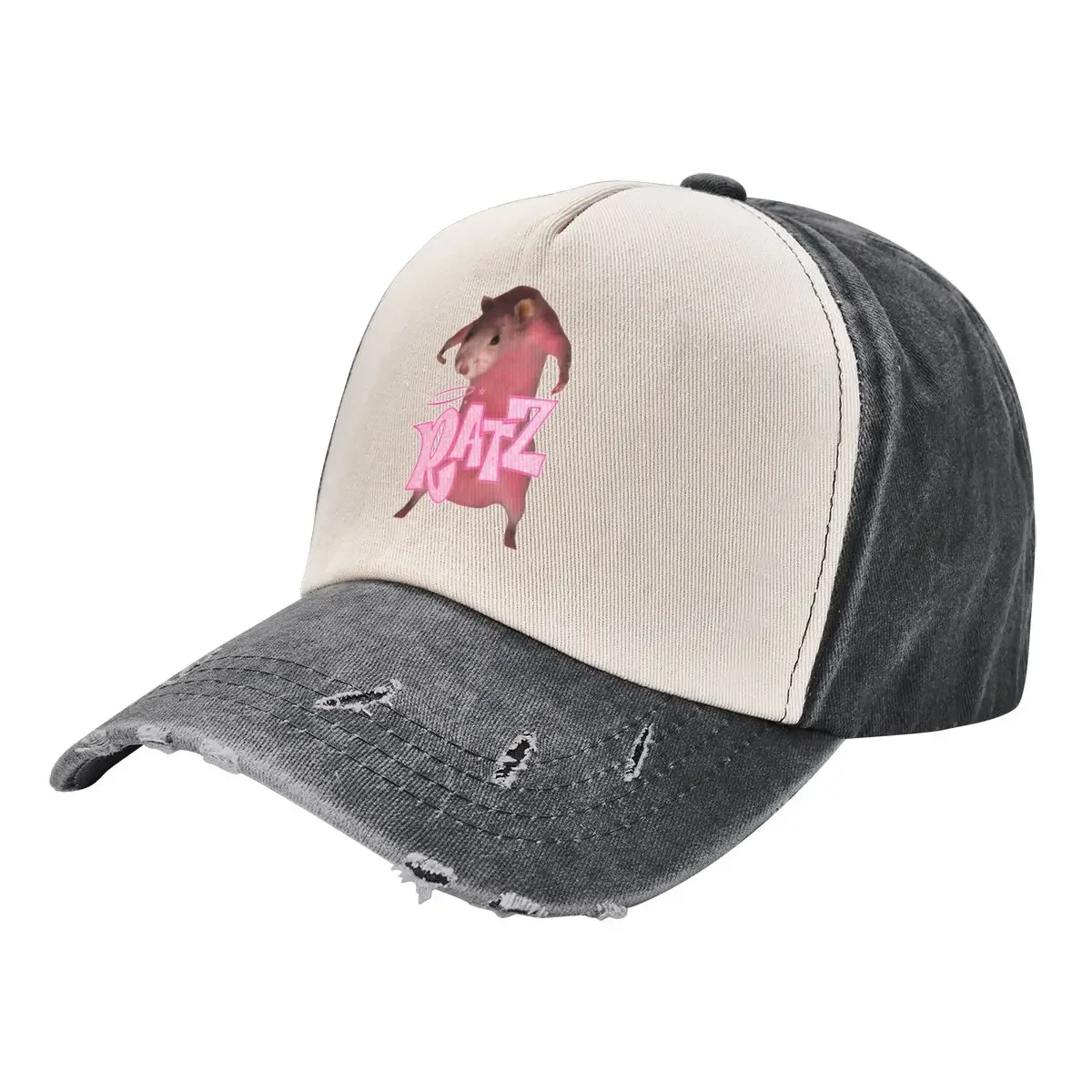 

HQ Pink Rat Ratz Meme Baseball Cap Sun Hat For Children fishing caps man Luxury Brand New In Hat Caps For Women Men's