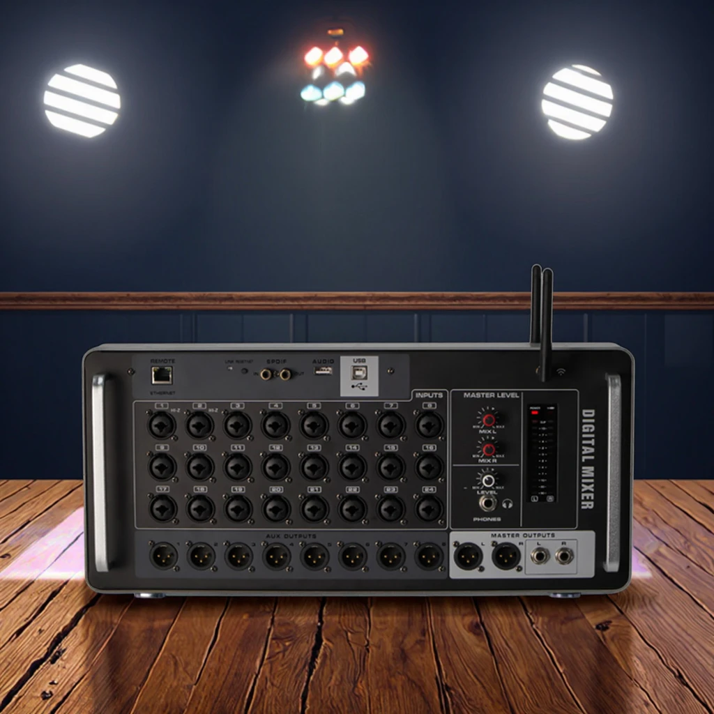 

GOX-AFS24 24-Channel Digital Rack Audio Mixer Professional WIFI Recording Console Direct Factory Sale Metal Material