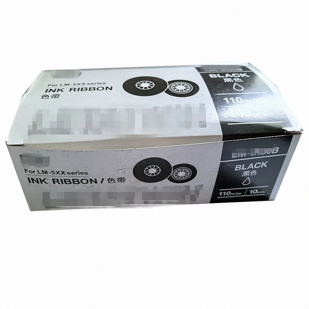 5 PCS Ink Ribbon LM-IR50B Compatibility Black Replacement Ribbon Core MAX Wire Machine LM550 Series Ribbon