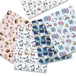 Hello Kitty 140x50CM Cartoon Polyester cotton fabric Patchwork Tissue Kid Home Textile Sewing Doll Dress Curtain cotton Fabric