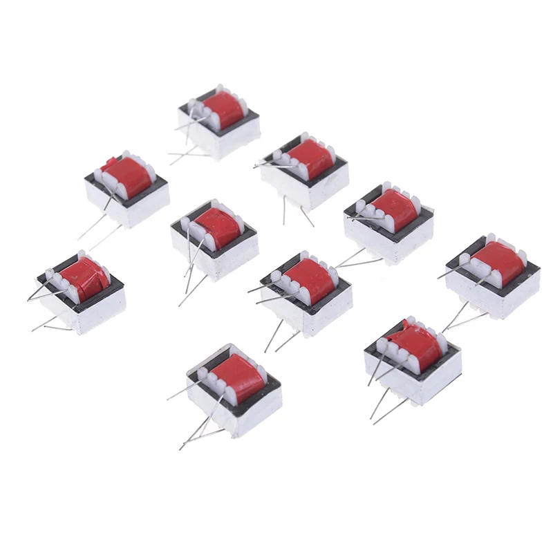 10 Chiếc Đỏ Hợp Kim Niken Âm Thanh Biến Hình 600:600 Ohm Châu Âu 1:1 EI14 Hiệu Quả Cao Cô Lập Biến Hình Chuông