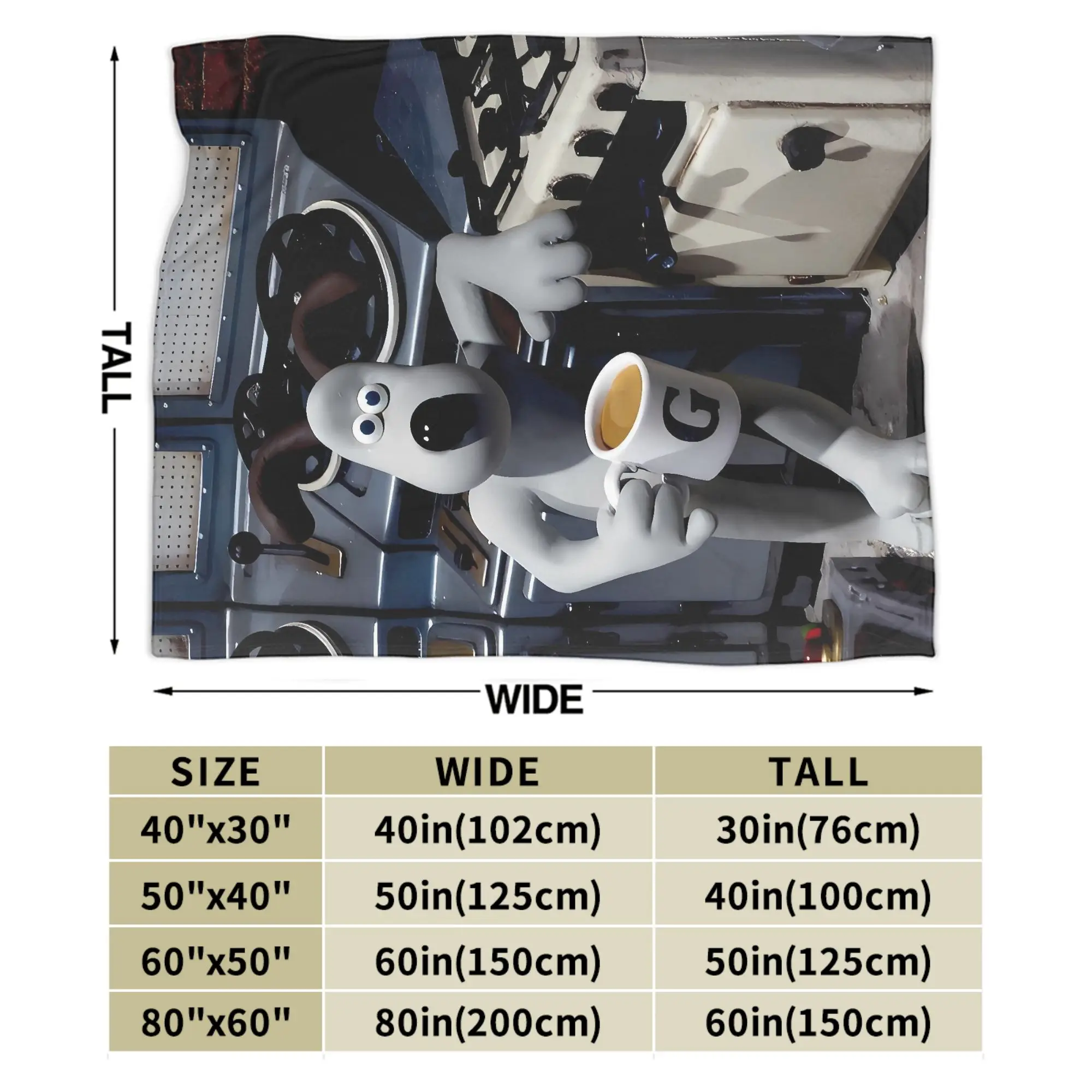 B-Wallaces B-Gromits 담요 어린이를위한 슈퍼 소프트 패션 플러시 담요 홈 장식 플란넬 침대보 침대 커버