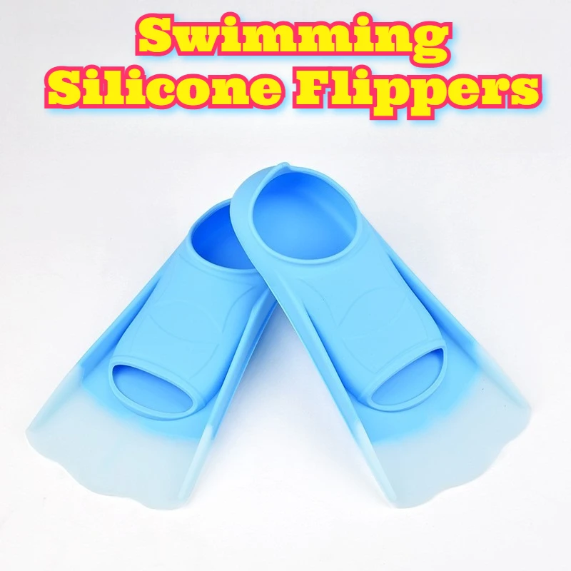 Professional Grade Silicone Swim Fins Diving Training Equipment Freestyle Practice Unisex Webbed Feet Flappers Swimming Gear