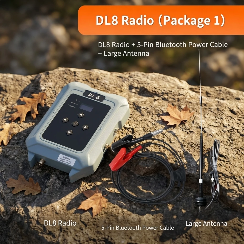 High Performance External Radio Accessory CHCNAV DL8, Precise Matching for GNSS RTK Base and Rover Instruments