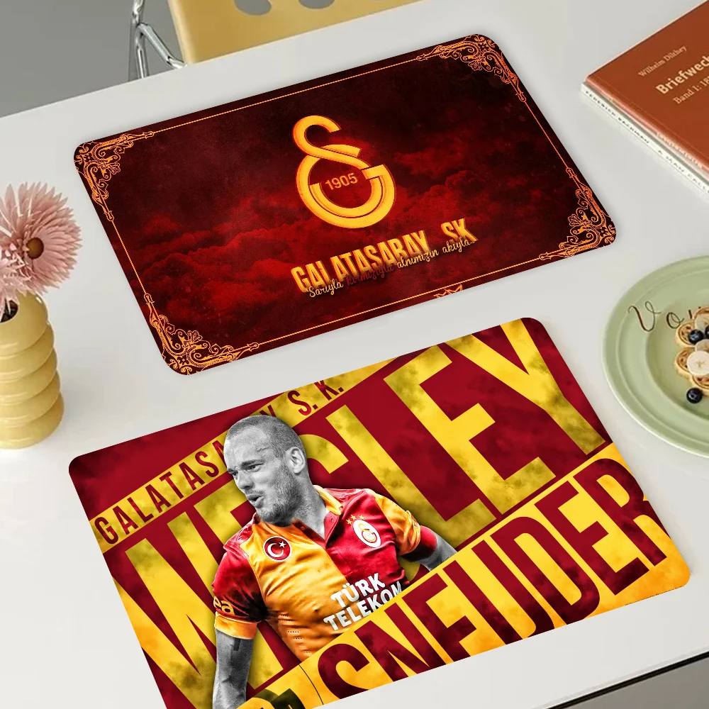 G-Galatasaray S-S.K. Super Absorbent Coffee Mat Dish Draining Mat Large Kitchen Drying Mat Quick Dry Bathroom Drain Pad Kitchen