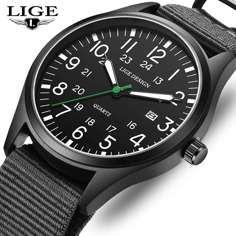 

LIGE 2025 Top luxury watches mens Luminous Waterproof Fashion 12/24 clock Creative quartz wristwatch Men watches montres hommes