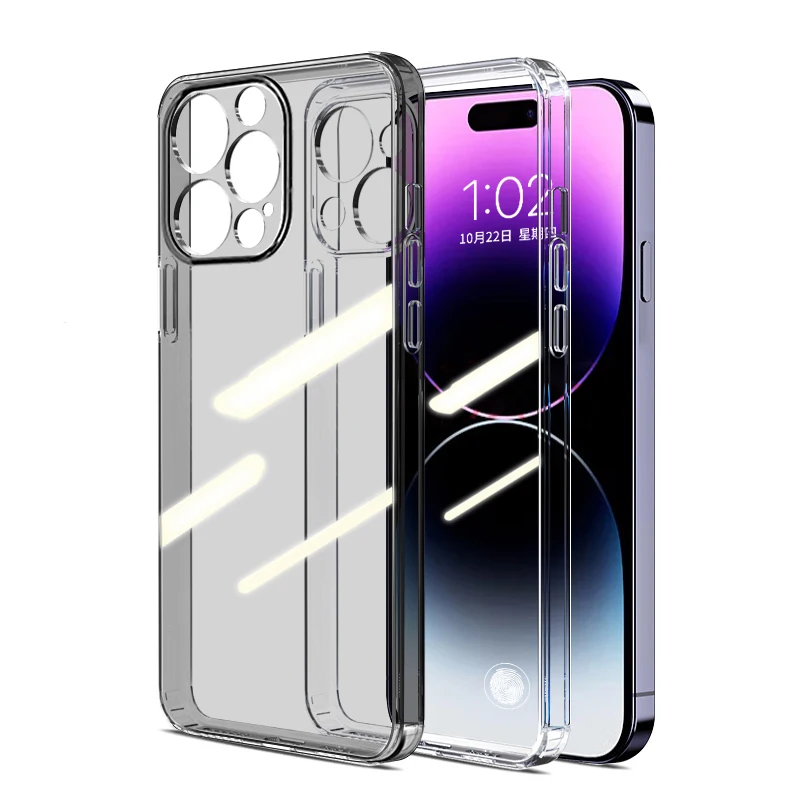 Ultra-Thin Clear Silicone Soft Case For iPhone 15 14 Plus 13 12 Mini 11 Pro XS Max X XR SE 2022 2020 7 8 Plus Back Cover Coque