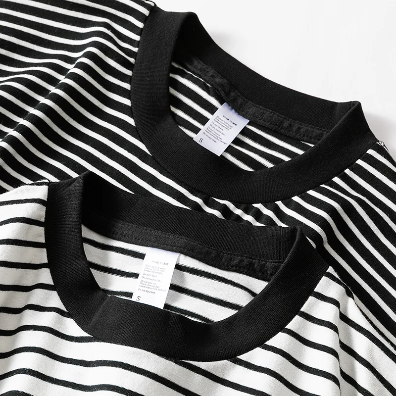 heavyweight-20g-casual-loose-striped-ort-sve-t-irt-button-up-american-khaki-large-size-couple's-top