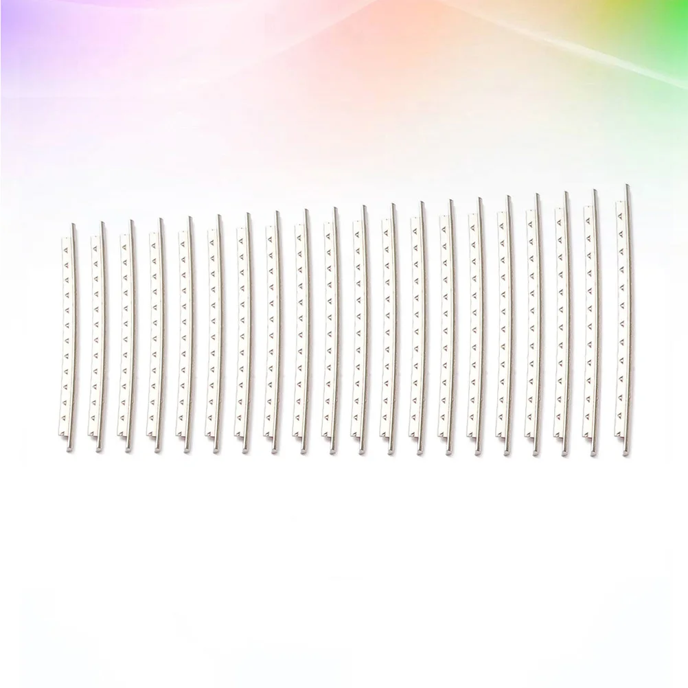 

20Pcs Guitar Fret Wire 2.0mm Wide Thermostable Cupronickel Bass Guitar Fingerboard Copper Nickel Alloy Silver Bass Fret Wire