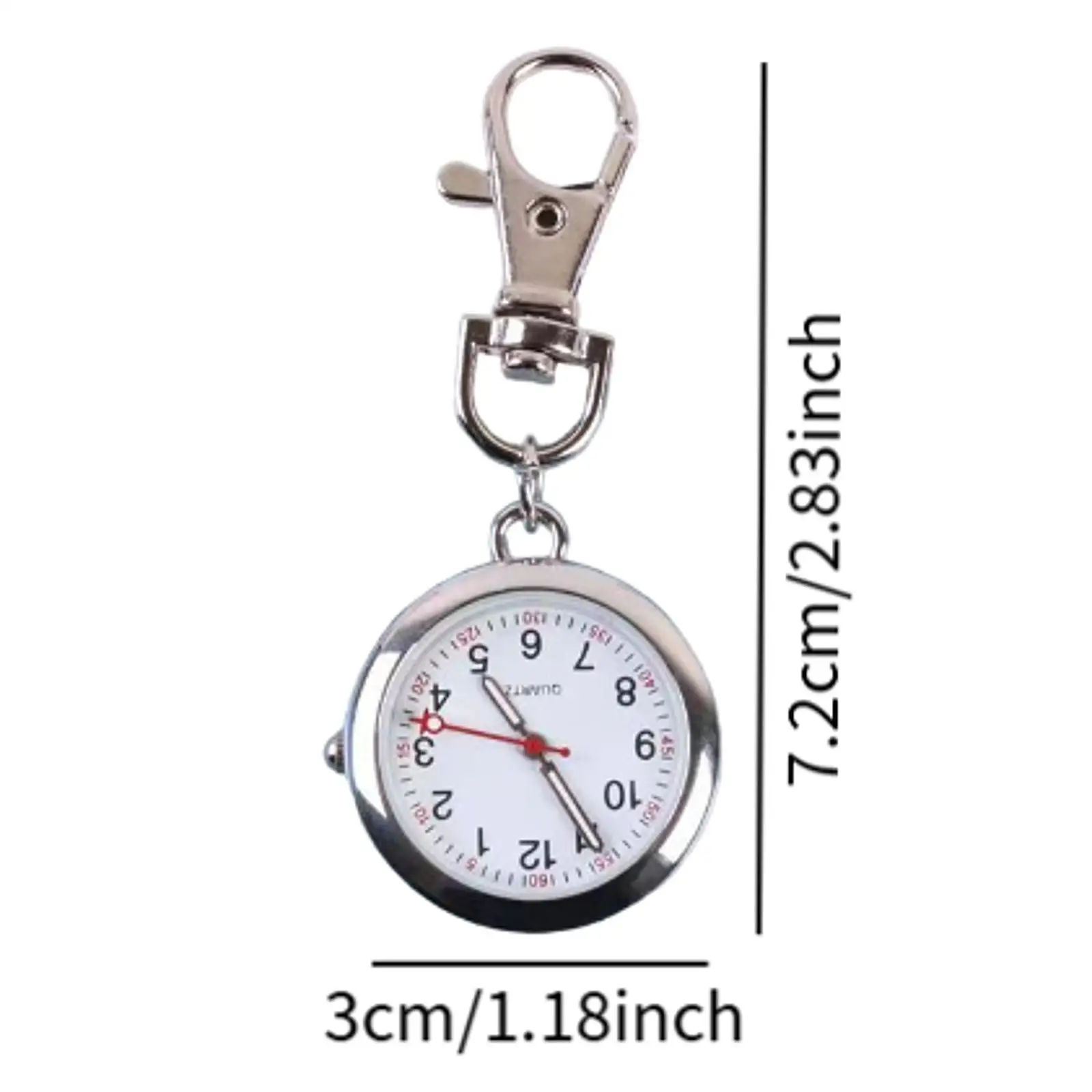 Nurse Pocket Watch Fob Watch Minimalist Casual Gift Hanging Women's Keychain