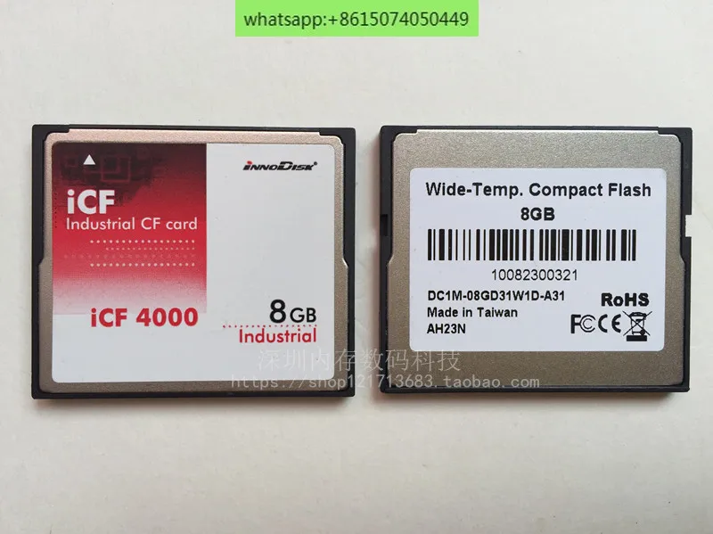 INNODISK CF 8G ICF4000 ICF 8G Industrial Wide Temperature Industrial CF Card 8G