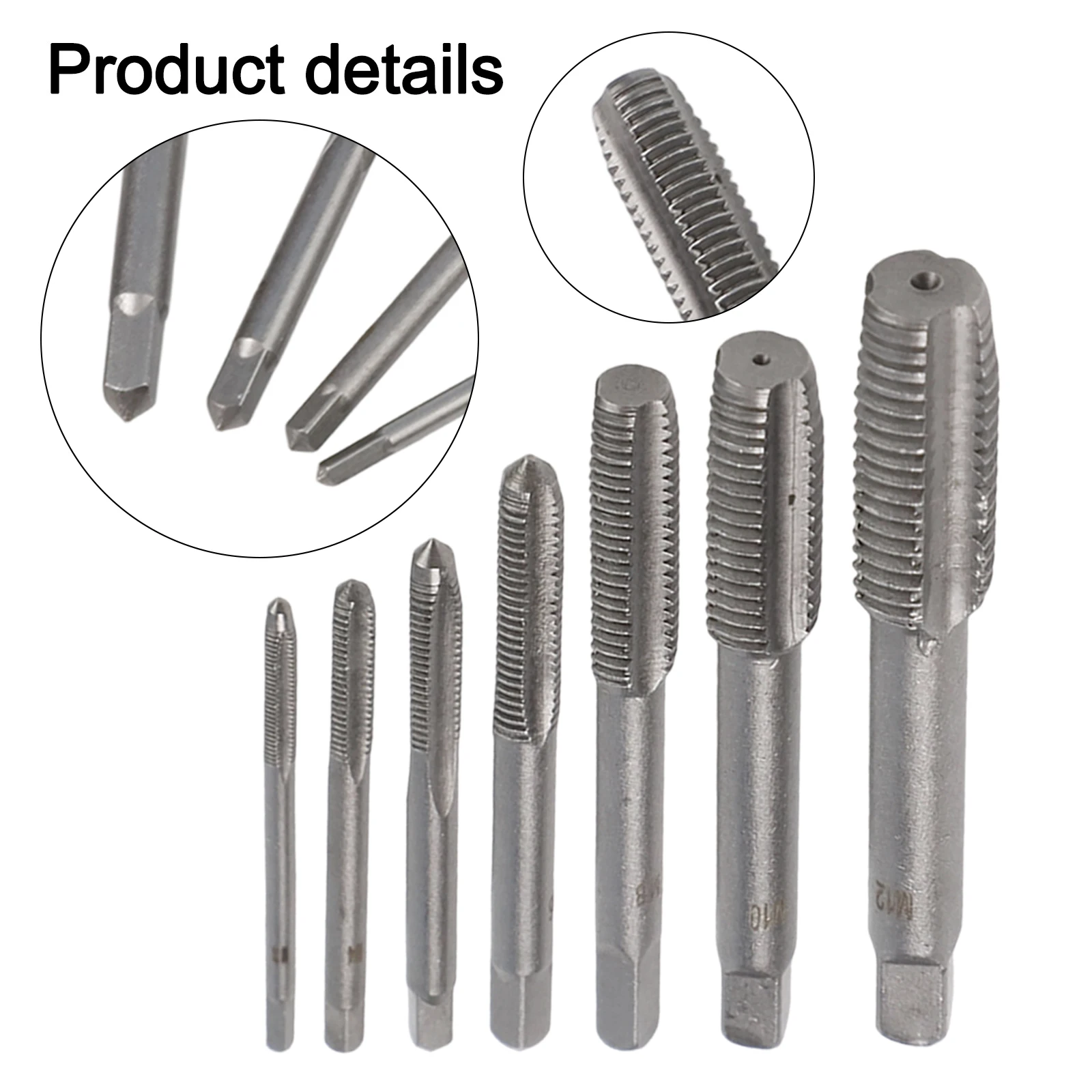 7Pcs For M3 Metric Screw Thread Tap Set with Straight Fluted Drill Bits Made from HSS Suitable for Machinery Applications