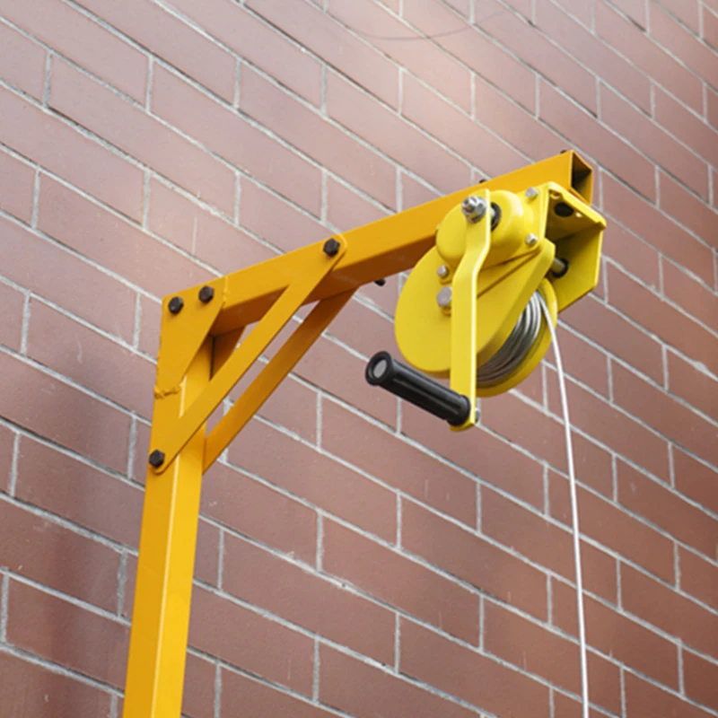 Hoisting tool for outdoor air conditioner hoisting crane hand winch self-locking installation air conditioning bracket