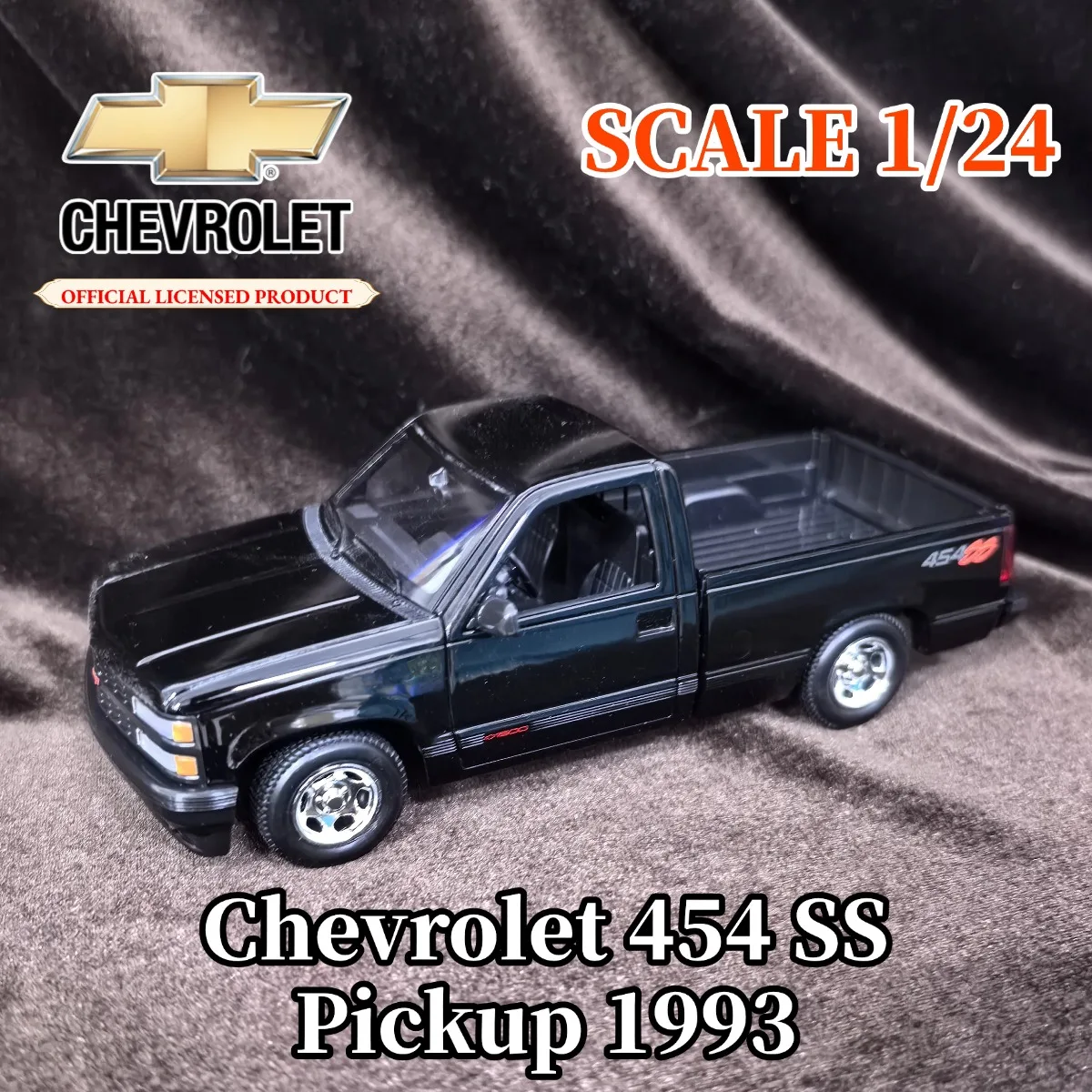 

Лимитированная модель пикапа Bburago в масштабе 1:24 Chevrolet 454 SS 1993, миниатюрная копия роскошного автомобиля, детская игрушка в подарок на Рождество
