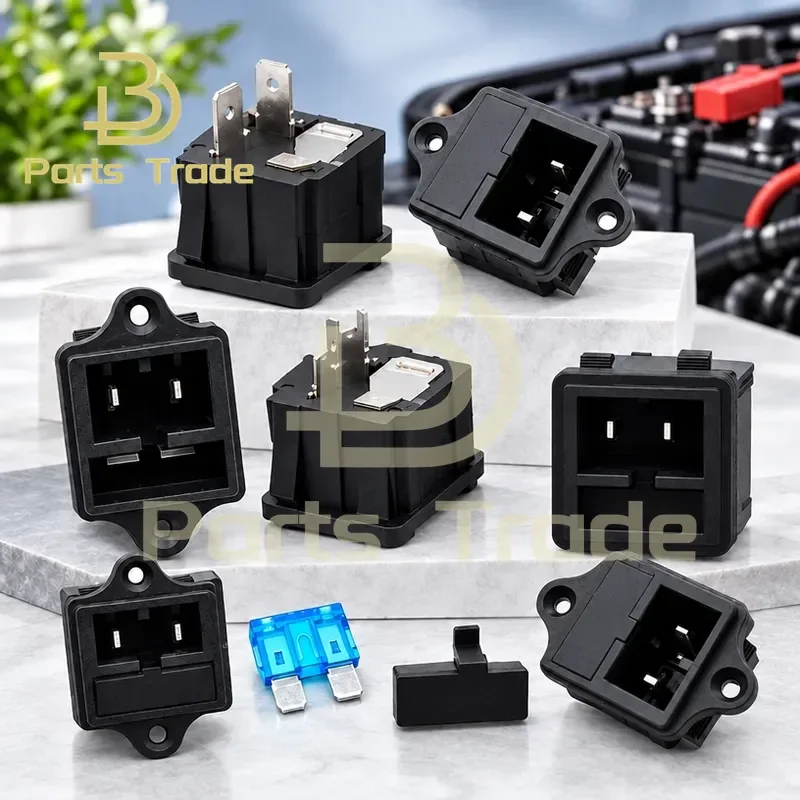 1PCS Car Compressor Refrigerator Power Socket Female Base Connector Accessories for C25 C40 T50 C75