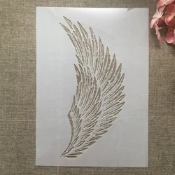 Plantillas decorativas A4 de 29cm con alas de águila, bricolaje, pintura de pared, libro de recortes colorear, álbum en relieve