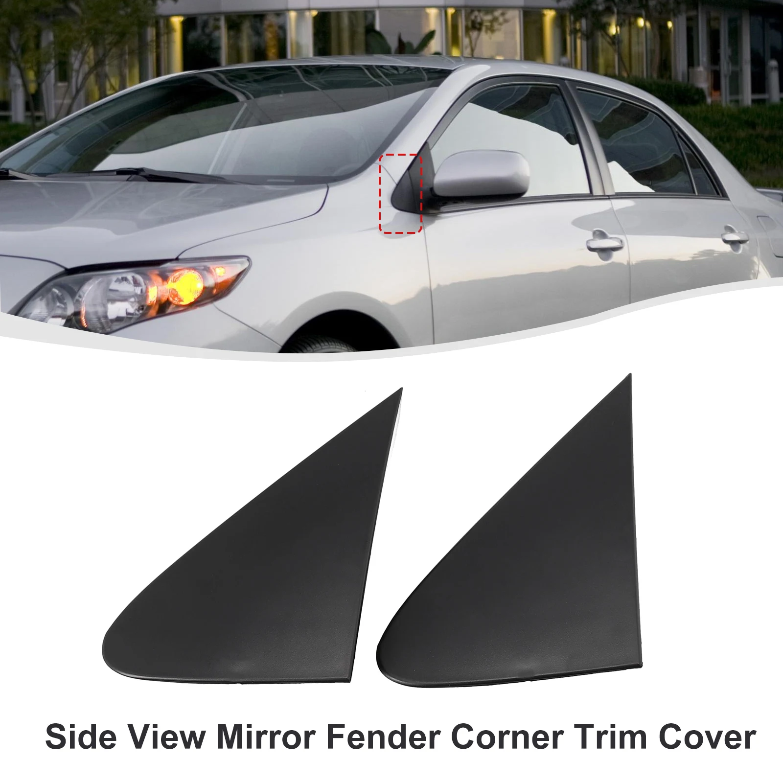 

Накладка зеркала, треугольная крышка, зеркальные сборки, надежность, стабильность TT270L TT270R для Toyota, левый + правый материал ABS