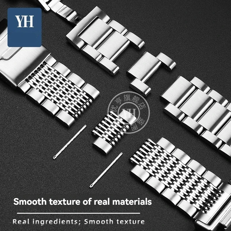 For Casio DW5600 DW-5600 DW-5610 Gwm5610 GW-B5600 GA110 GA-700 Modified Stainless Steel Watch Strap with Connector Metal Chain