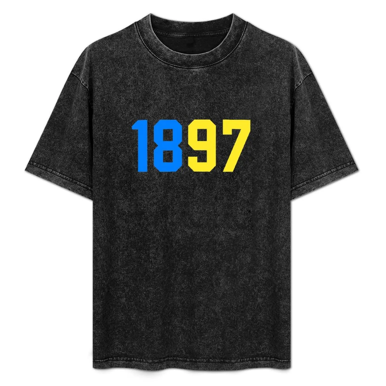 

1897 Union SG Blue Yellow T-Shirt korean fashion quick-drying Men's cotton t-shirt