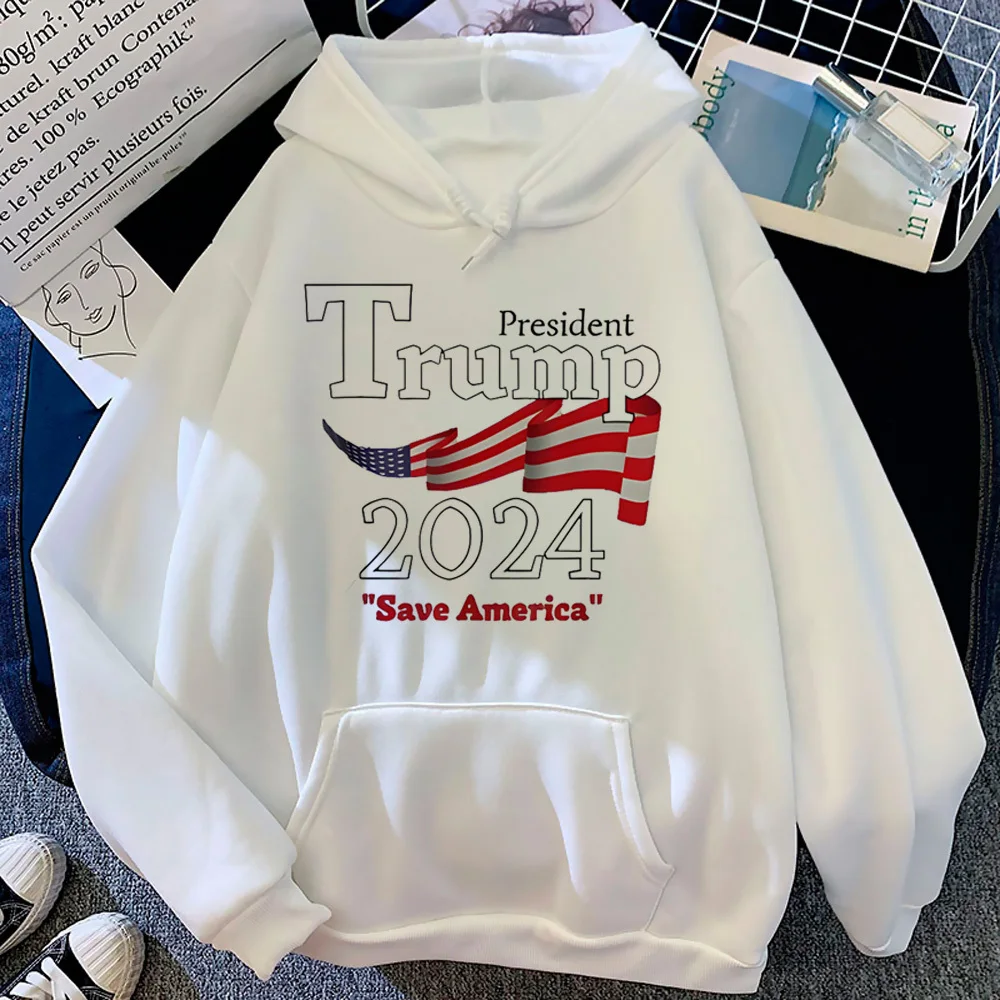 Donald Trump hoodie athleisure soft fabric comic designer anime sweater elegant girl sweatshirts modern style patterned anime