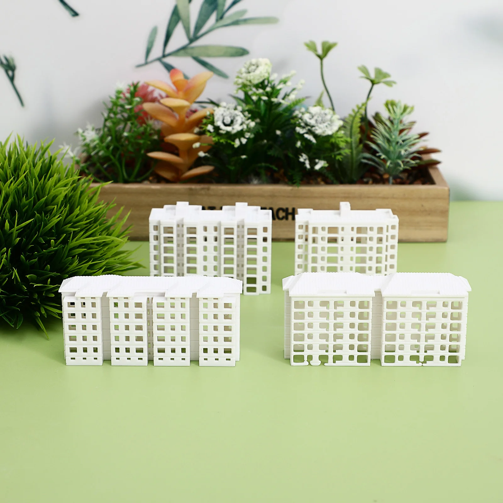 4 szt. Ozdoby do modeli budynków Mini do rzemiosła DIY Miniaturowe budynki Mieszkanie do zabawy Rekwizyty domowe Suite Małe modele