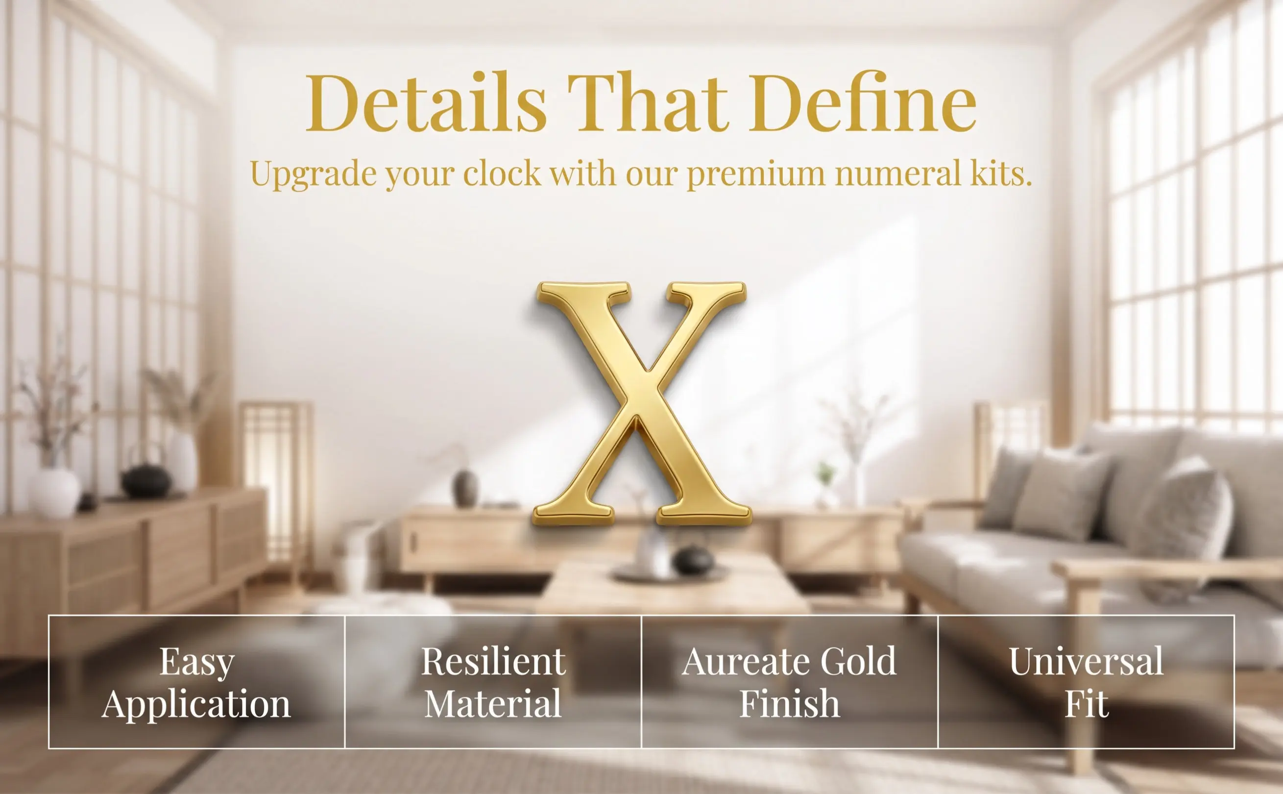 Roman Clock Numerals Kit 5 Sets Replacement Numbers for Wall Clock Repair DIY Dial Making Supplies
