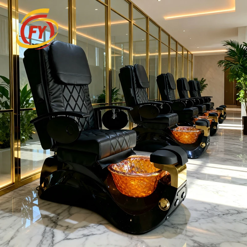 

Массажное кресло-кушетка для педикюра с дистанционным управлением для салонов красоты и отелей, с функцией ванночки для ног