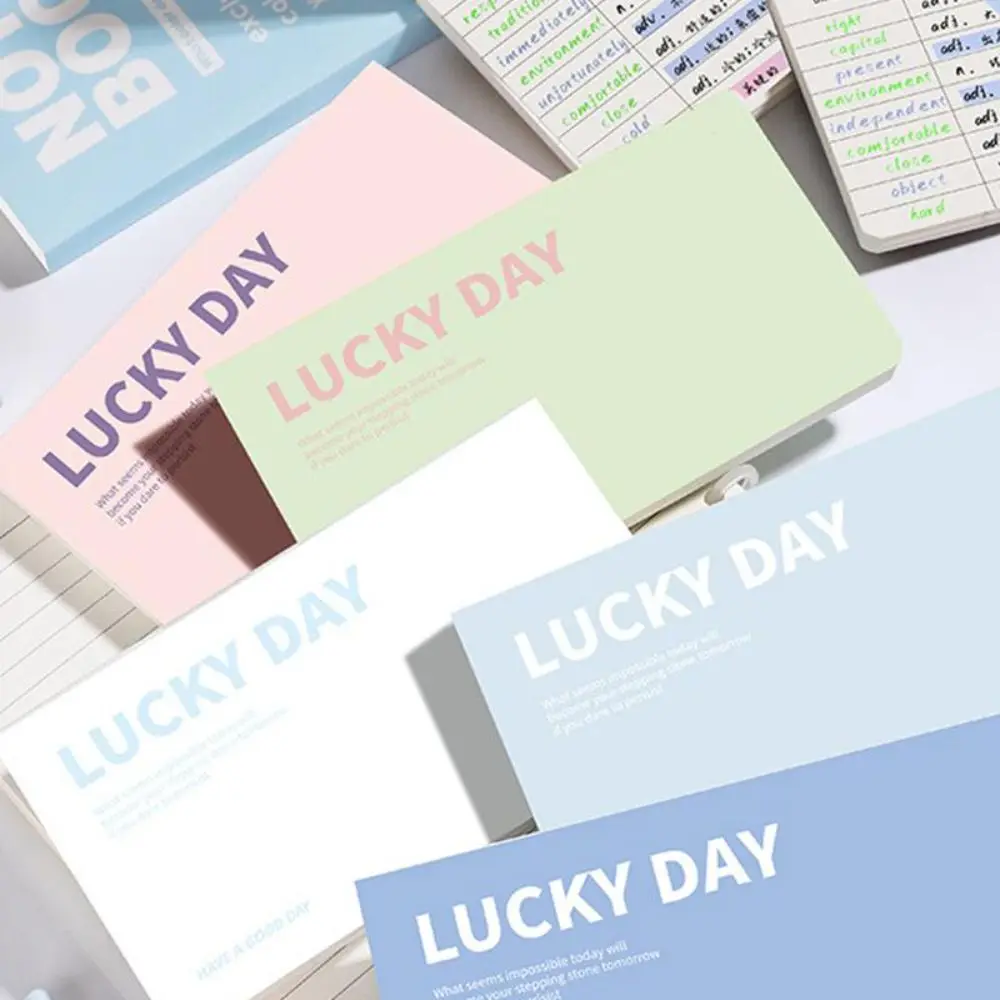 

64 Pages Mini Notebook Hard Cover Flip Up Diary Book Horizontal Pocket Notebook