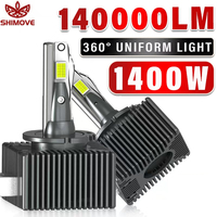 D3S LED D1S Headlight HID Bulbs Canbus CSP D4S D2S D1R D4R D2R D3R Led 140000LM Super Bright D Series Bulb 6000K White 1400W
