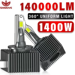 D3S LED D1S Headlight HID Bulbs Canbus CSP D4S D2S D1R D4R D2R D3R Led 140000LM Super Bright D Series Bulb 6000K White 1400W
