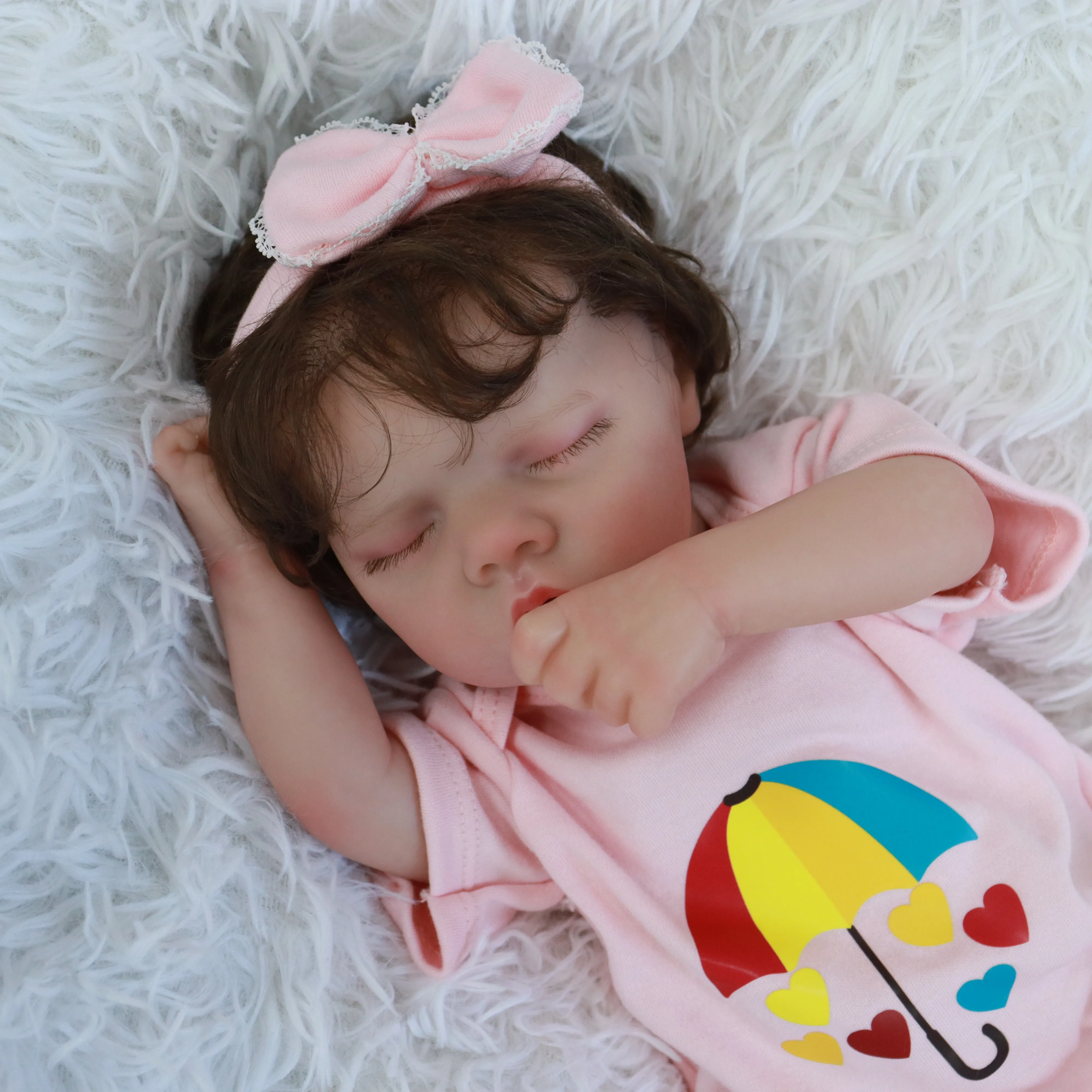 Muñecas Reborn realistas para niña, cuerpo completo de silicona, vinilo de 18 pulgadas, muñeca para niña recién nacida, muñecas lavables para bebés de la vida Real